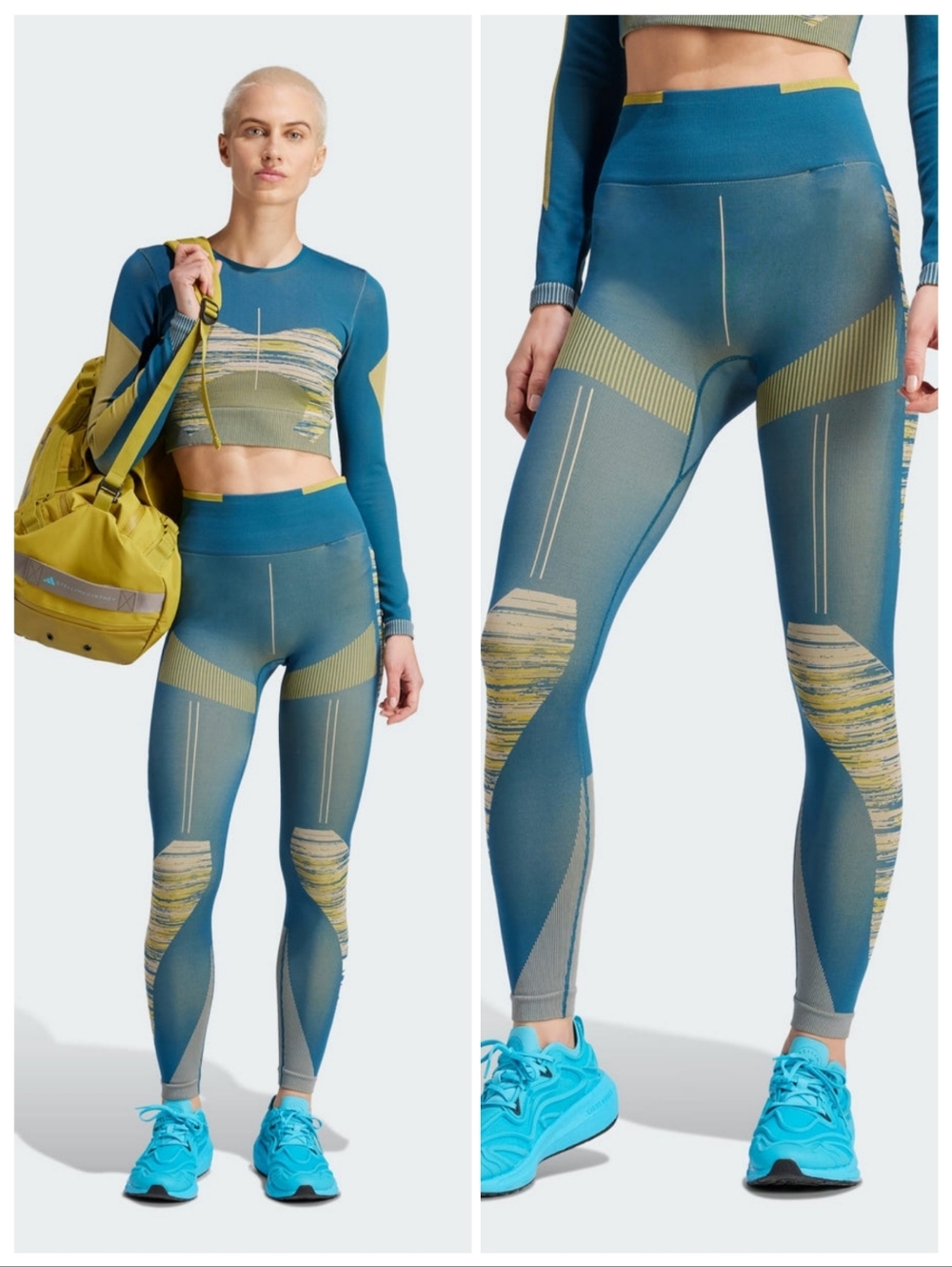 adidas by Stella McCartney TrueStrength Seamless Yoga Leggings Medium Activewear